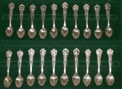 Popular Collectible Items:    1978 Franklin Mint Mini State Flower Spoons