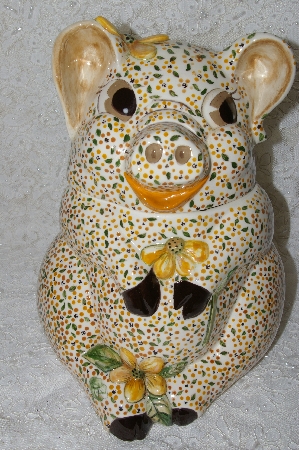 Popular Collectibles:  1986 Collection Of Ceramic Hand Painted Pig Kitchen Goodies