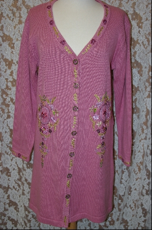 +MBA #8016  "StoryBook Knits Limited Edition Mauve Long Sweater
