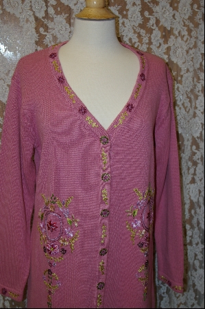 +MBA #8016  "StoryBook Knits Limited Edition Mauve Long Sweater