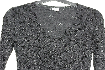 +MBAMG #79-194  "One Clothing Black Stretch Eyelet Top"