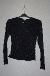 +MBAMG #79-194  "One Clothing Black Stretch Eyelet Top"