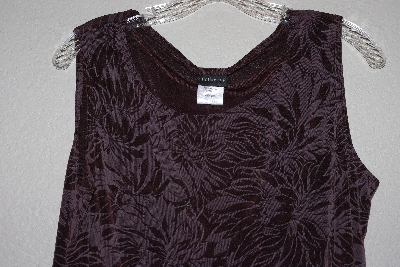 +MBAMG #79-060  "Citiknits Brown Floral Knit Tank"