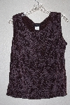 +MBAMG #79-060  "Citiknits Brown Floral Knit Tank"