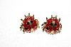 +MBAMG #79-130  "Vintage Enameled Ladybug Earrings"
