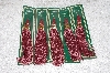 +MBAMG #11-1178  "Set Of 5 Mauve Decorative Christmas Tassels"