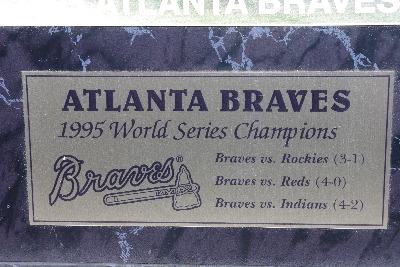 +MBAMG #11-0729  "1995 Atlanta Braves World Series Plaque"