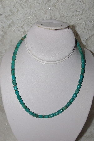 +MBAMG #11-893  "Blue Turquoise Bead Necklace"