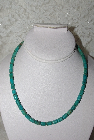 +MBAMG #11-893  "Blue Turquoise Bead Necklace"