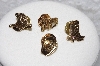+MBAMG #11-0942  "Set Of 4 Gold Plated Western Pins"
