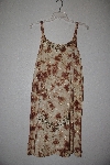 +MBAMG #76-032  "Kaa Ku  Yellow/Brown Embroidered Summer Dress"