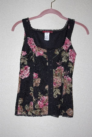 +MBAMG #76-018  "Silvergate Fancy Black Lace Tank"