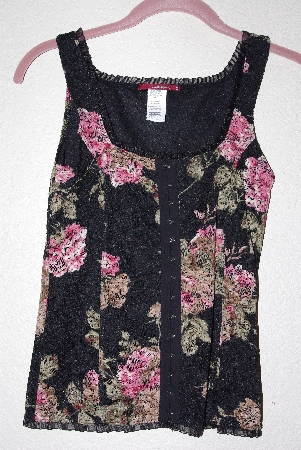 +MBAMG #76-018  "Silvergate Fancy Black Lace Tank"