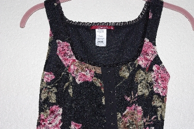 +MBAMG #76-018  "Silvergate Fancy Black Lace Tank"