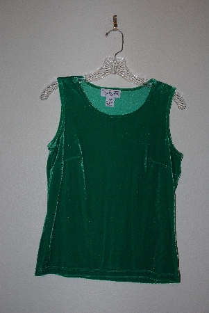 +MBAMG #76-034  "J.G. Hook Green Stretch Velvet Tank"