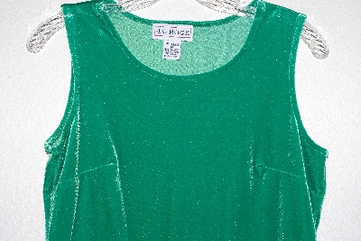 +MBAMG #76-034  "J.G. Hook Green Stretch Velvet Tank"