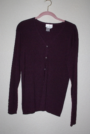 +MBAMG #76-014  "Coldwater Creek Purple Knit Cardigan"
