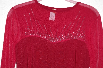 +MBAMG #76-027  "Check Fancy Red Stretch Top"