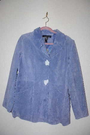 +MBAMG #76-172  "Dialogue Blue Suede 2 Way Stretch Jacket"