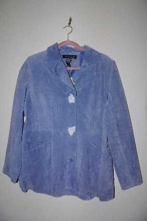 +MBAMG #76-172  "Dialogue Blue Suede 2 Way Stretch Jacket"