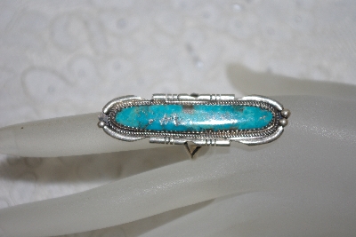 +MBATQ #1-1154  "Artist "AG"  Signed Blue Turquoise Ring"