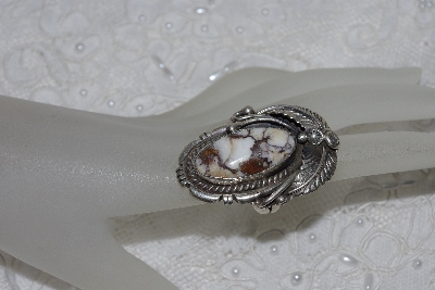 +MBATQ #1-1251  "Artist "Robert Kelly"  Signed Sterling Crazy Horse Ring"