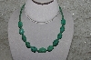 +MBATQ #2-081  "Fancy Green Turquoise Bead Necklace"