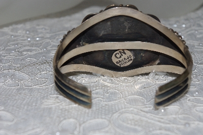 +MBATQ #2-108  "Fancy Artist Signed Tiger Eye Cuff Bracelet"