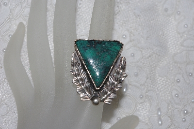 +MBATQ #2-191  "Fancy Green Turquoise Ring"