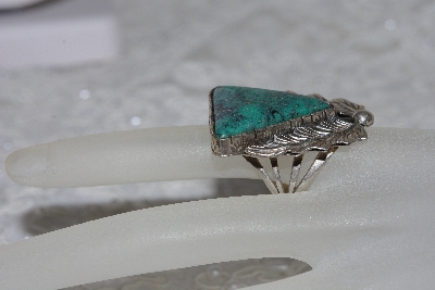 +MBATQ #2-191  "Fancy Green Turquoise Ring"
