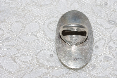 +MBATQ #2-184  "Artist Signed Green Turquoise Ring"
