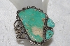 +MBATQ #2-167  "Fancy Artist "DD"  Signed Green Turquoise Cuff Bracelet"