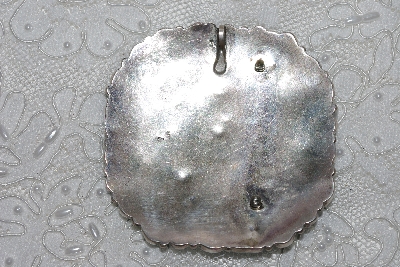 +MBATQ #3-011  "Artist "E"  Signed Fancy Blue Turquoise Pendant"