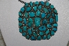 +MBATQ #3-011  "Artist "E"  Signed Fancy Blue Turquoise Pendant"