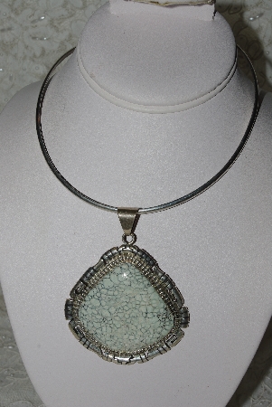+MBATQ #3-252  "Artist "Richard Song Sr." Signed Gemstone Pendant"