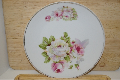 +MBA #52  "Hand Painted German Rose Plate