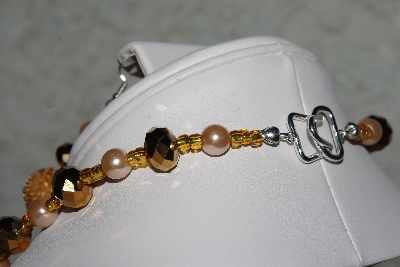 +MBAHB #27-037  "One Of A Kind Glass & Crystal Bead Necklace & Earring Set"