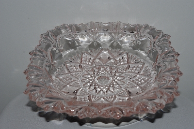 +MBAHB #003-077  "Older Fancy Light Pink Glass Candy Dish"