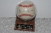 +MBAMG #003-110  "Hank Arron 755 Career Home Runs Autographed Baseball With Display Case"