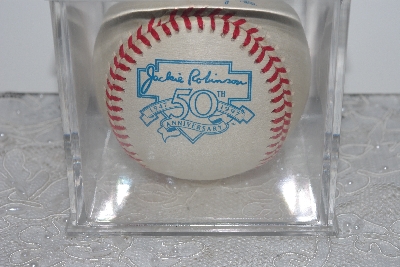 +MBAMG #003-137  "1997 Jackie Robinson 50th Anniversary Baseball With Display Cube"