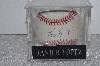 +MBAMG #003-119  "1990's Javier Lopez Autographed Baseball With Storage Cube"