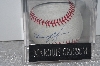 +MBAMG #090  "1990's Autographed   "Marquis Grissom" Baseball In Acrylic Cube"