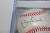 +MBAMG #018-030  "1990's Brian Jordan Autographed Baseball In Cube"