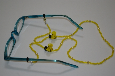 +MBA #436  "Yellow Bumble Bees & Pearls"