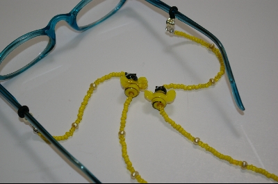 +MBA #436  "Yellow Bumble Bees & Pearls"