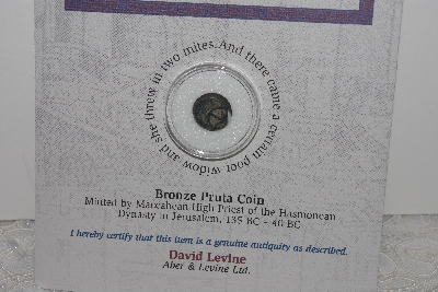 +MBAMG #018-219  "Bronze Widow's Mite Coin On Display Card"