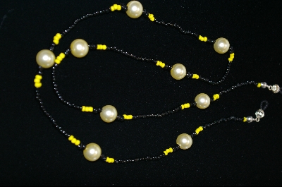 +MBA #450  "Large Yellow Glass Pearls"