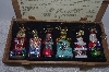 +MBAMG #019-109   "Thomas Pacconi Set Of 6 Blown Glass Christmas Story Ornaments"