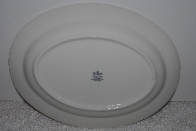+MBAMG #019-041   "Queens China Pink Chelsea Toile  Oval Serving Platter"