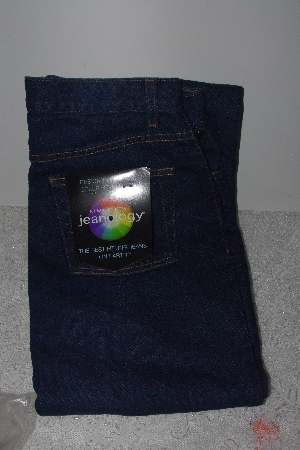 +MBAMG #T06-123  "Size 6T/ 34" Long  "Jeanology 2004 Blue 5 Pocket Classic Jeans"